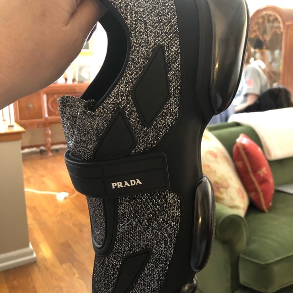 Prada knit tennis shoes. Size 8. Never worn. main image 4
